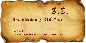 Brandenburg Diána névjegykártya